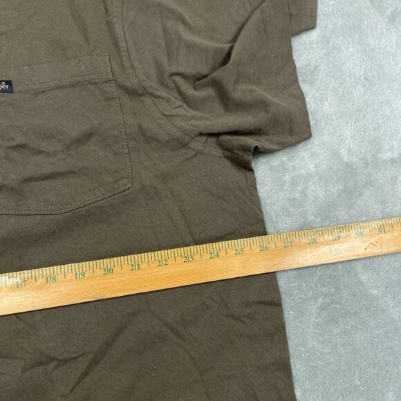 Wrangler Mens Brown Pocket T-Shirt Relaxed Fit XXL Cotton Blend a1152 - Picture 6 of 9